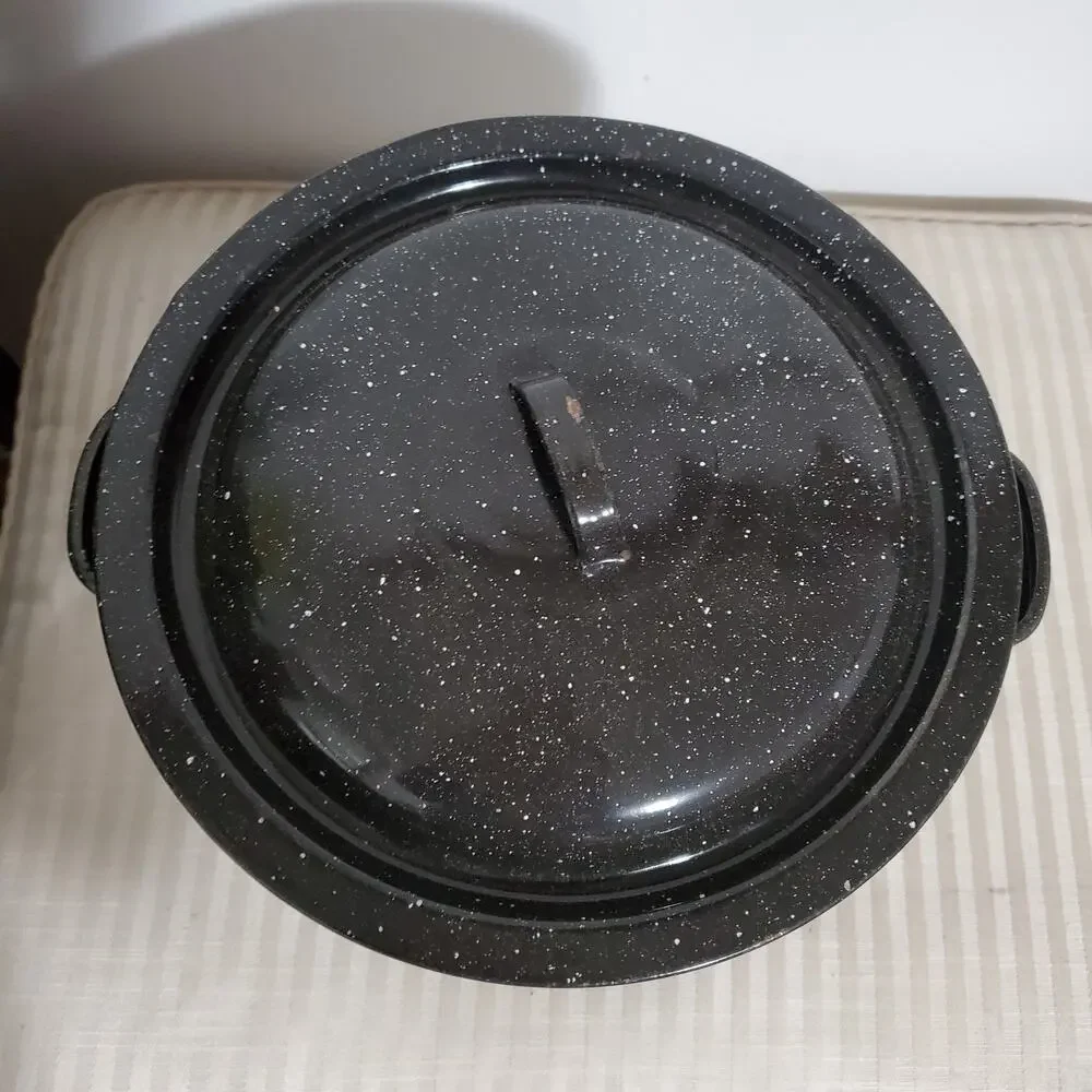 Vintage 4pcs Blancher Stock Pot with Drainer Insert